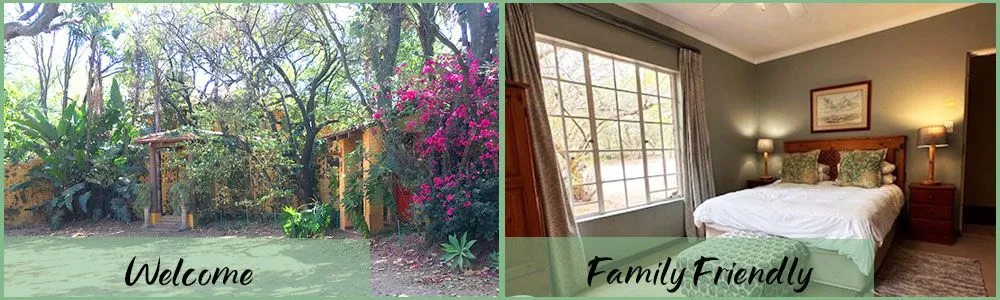 Garden view and cozy bedroom in a familyfriendly accommodation